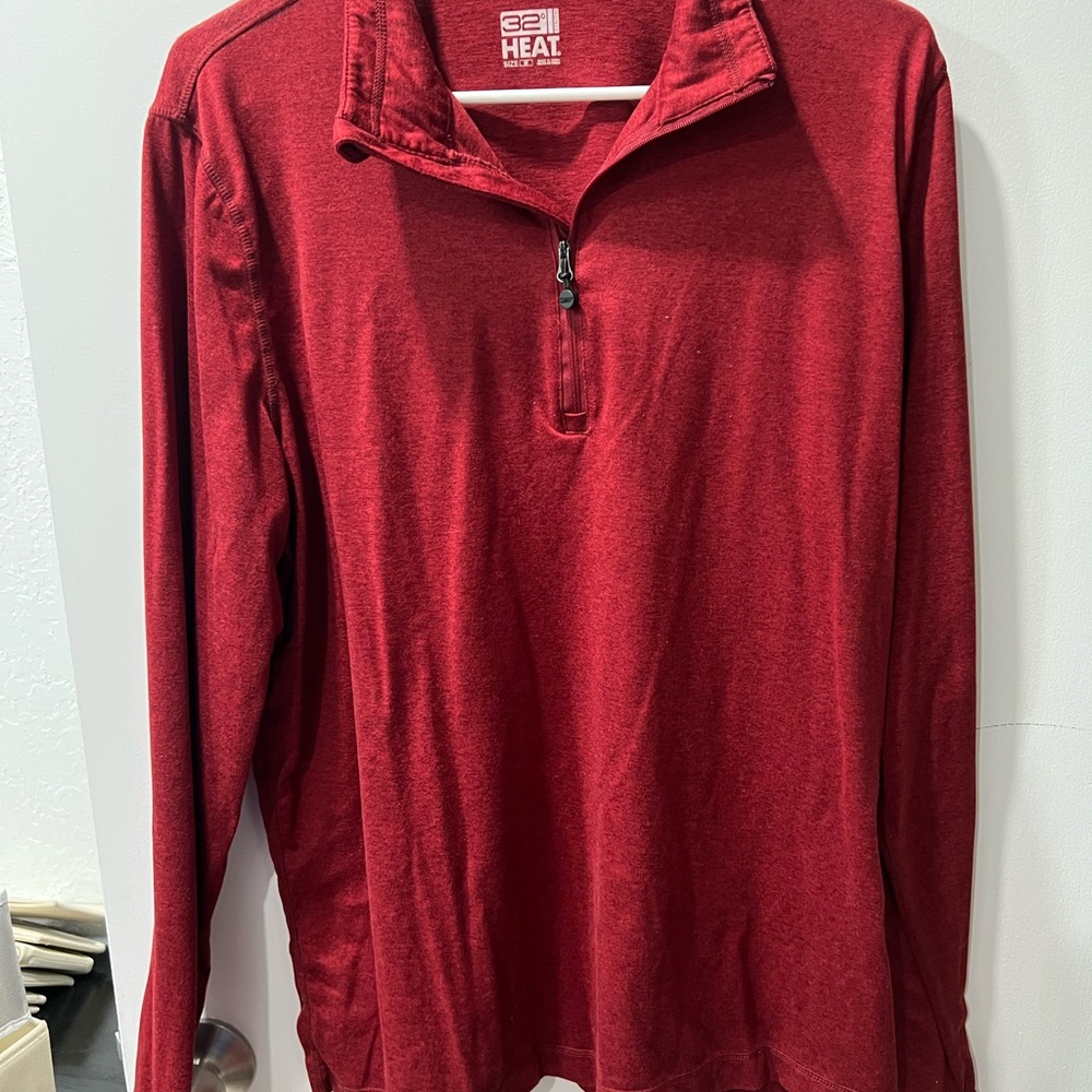 32 Degrees Maroon Heat Pullover